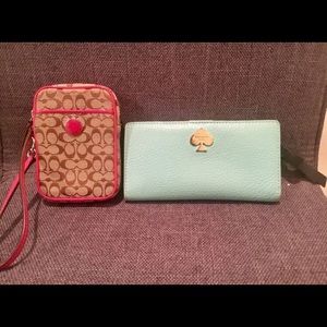 Kate Spade Wallet/Coach Small Camera Wristlet